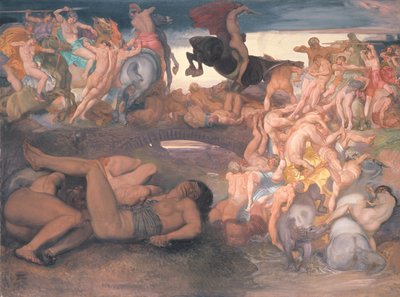 Amazons Fighting by Rudolf Jettmar